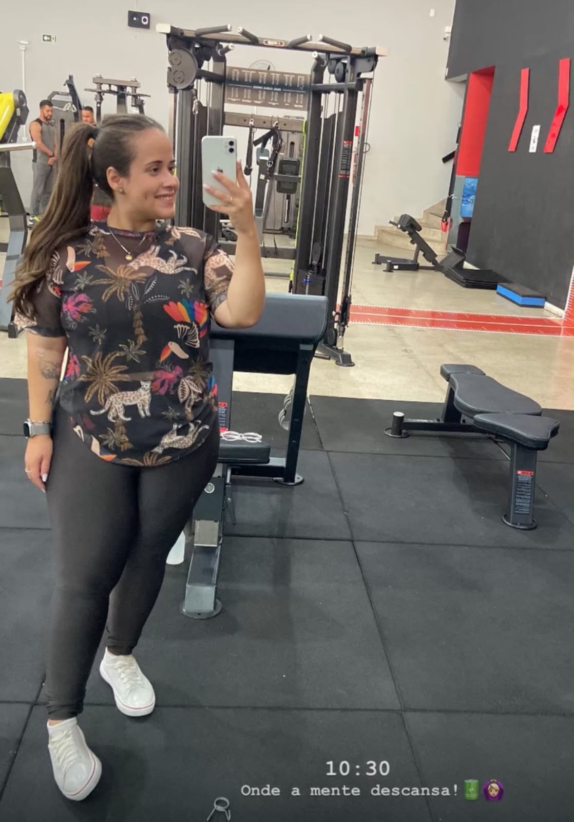 Aluna Lara Depois do Treino